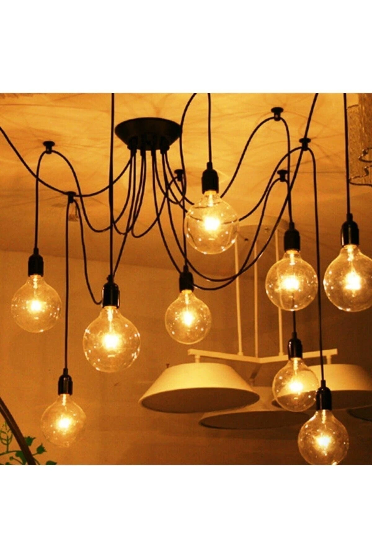 Rustik Led Ampul E27 4 Watt G95 Glop Flamanlı Rustik Led Ampul