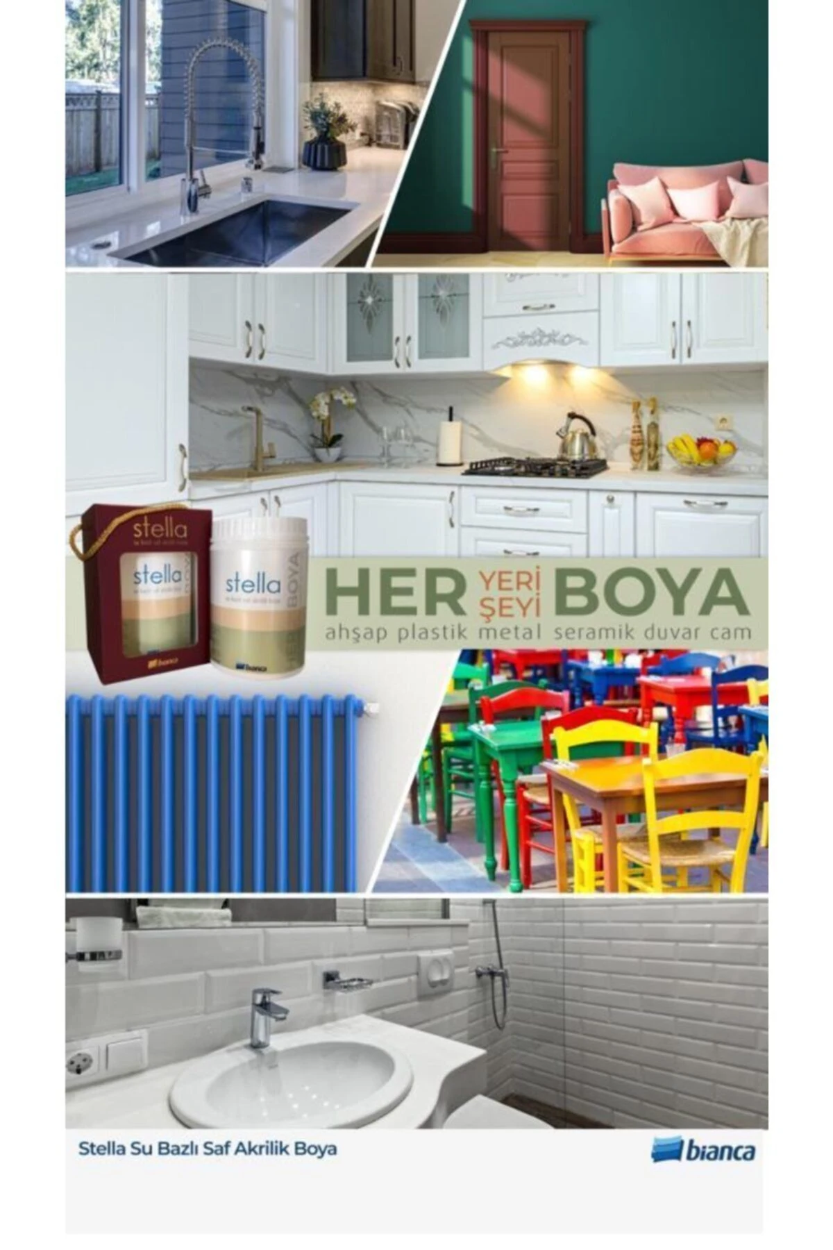 3022 Krater Su Bazlı Saf Akrilik Boya 0.50lt