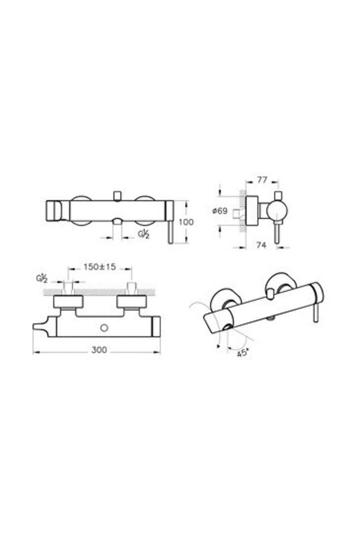 Origin Banyo Bataryası Mat Siyah A4261936