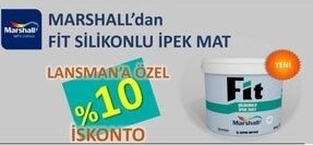Fit Silikonlu Ipek Mat Silinebilir Iç Cephe Boya 10 kg Kum Beji