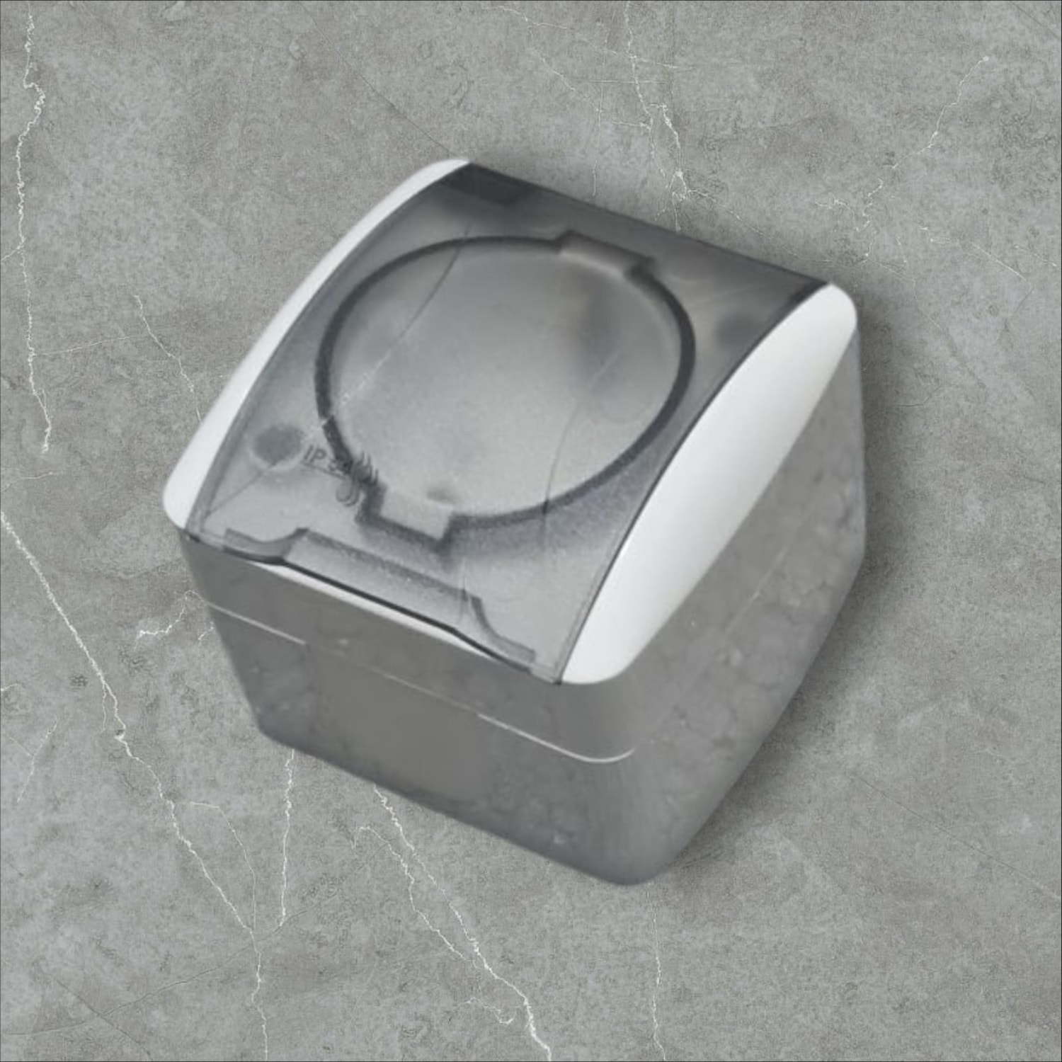 Sıva Üstü Kapaklı Topraklı Siyah Priz