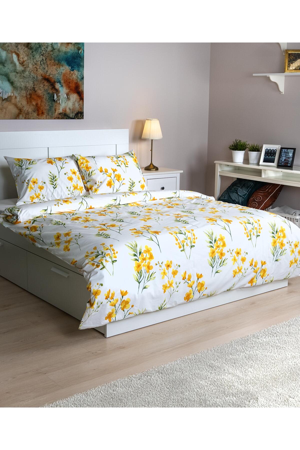Cotton Collection Tek Kişilik Nevresim Seti Daisy
