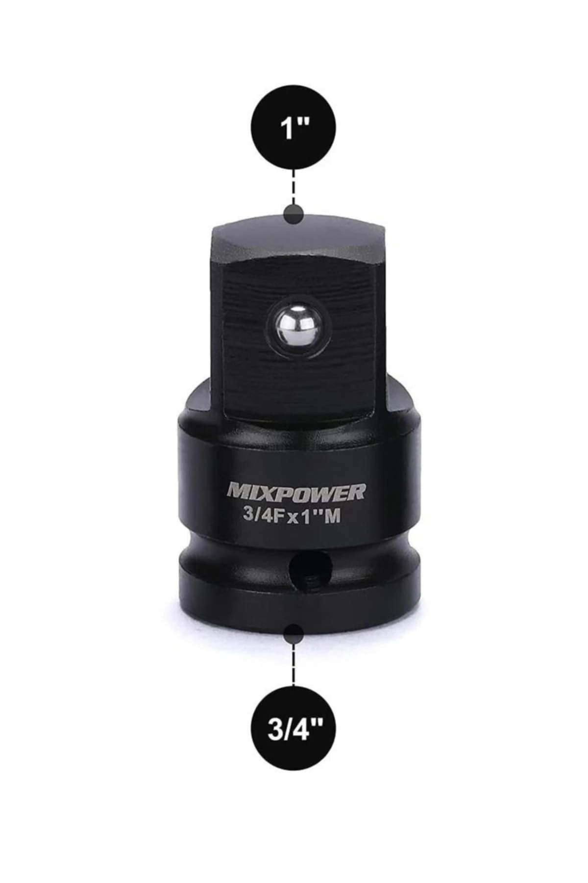 1 Parmak 3/4 Dönüştürücü Düşürücü Havalı Lokma Adaptör