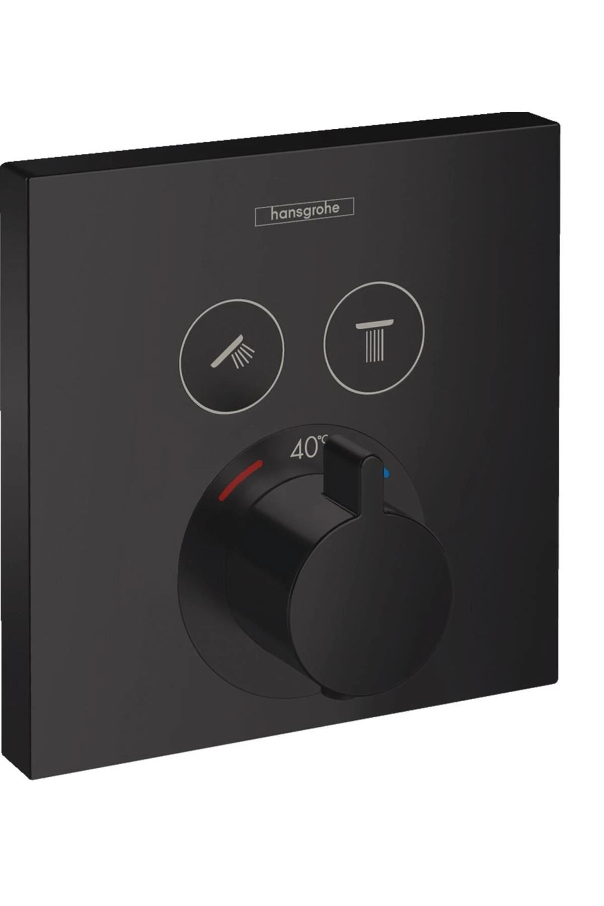 Showerselect Termostatik Duş Bataryası Satin Siyah