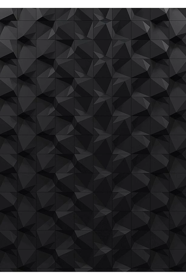 Penta 3 Boyutlu Dekoratif Duvar Paneli (1M2) (-SİYAH-)