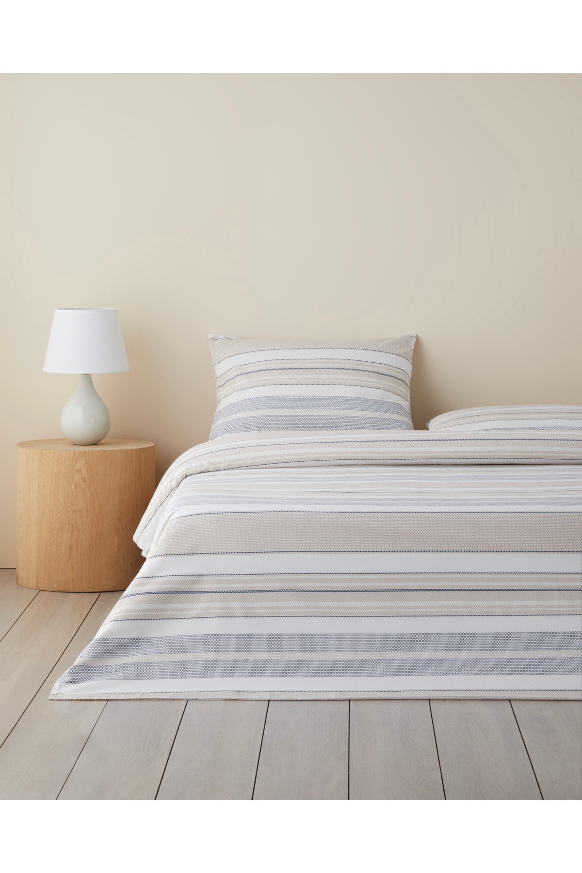 Pure Line Kolay Ütülenir Çift Kişilik Nevresim Takımı 200x220 cm Bej