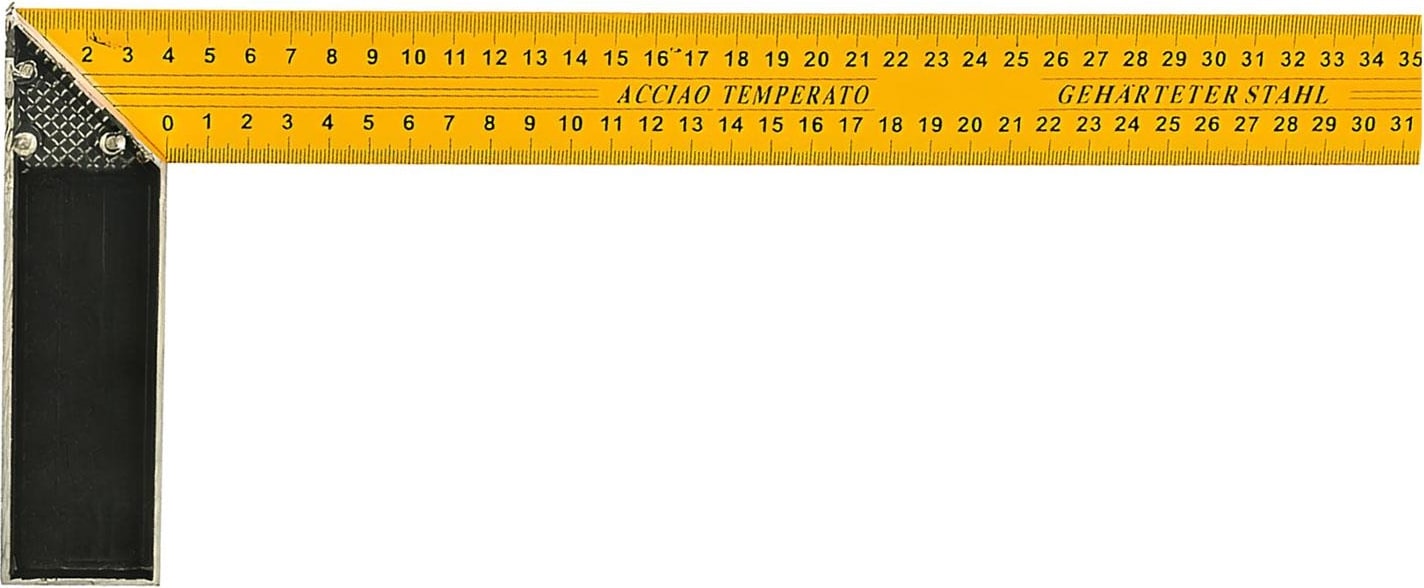 Alüminyum Marangoz Gönyesi L Gönye Sarı Gönye Cetvel Kaynak Kaynakçı Gönyesi 350 mm