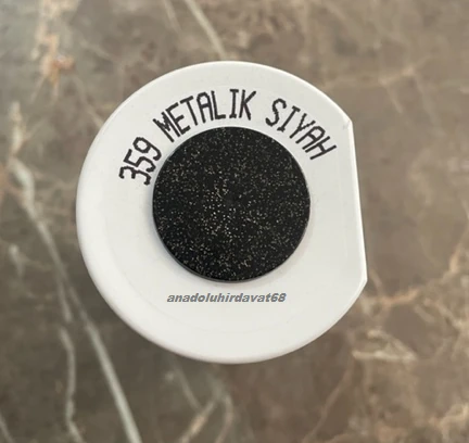 Metalik Siyah Boya Siyah Sprey Boya Metalik Efekt Oto Boyası 400 ml 359