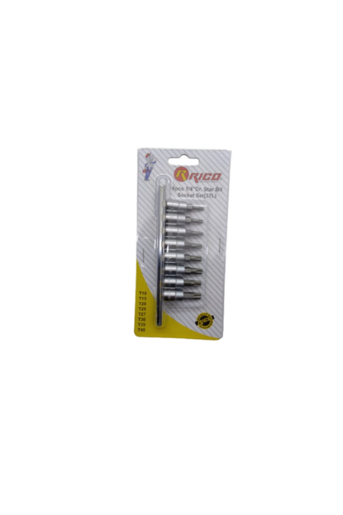 RİCO Rc7023 1/4" Lokmalı Torx Uç Seti Takımı 8 Parça (37L)