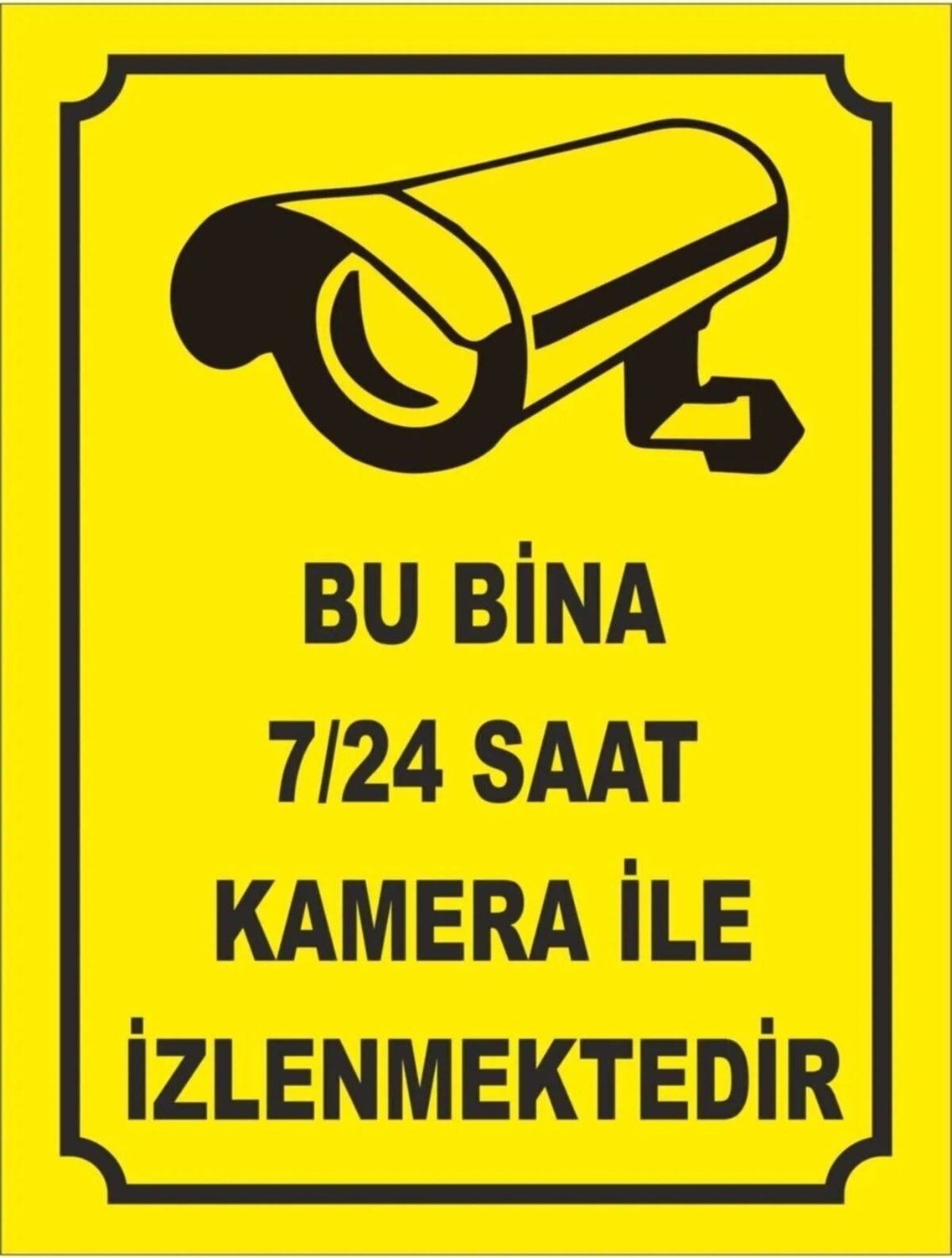 Kamerauyarı Levhaları, Güvenlik Kamerası Uyarı, Ikaz Levhaları