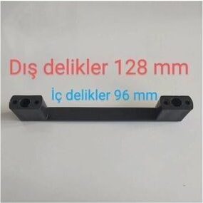 Nergis Kulp Mat Siyah 128 mm