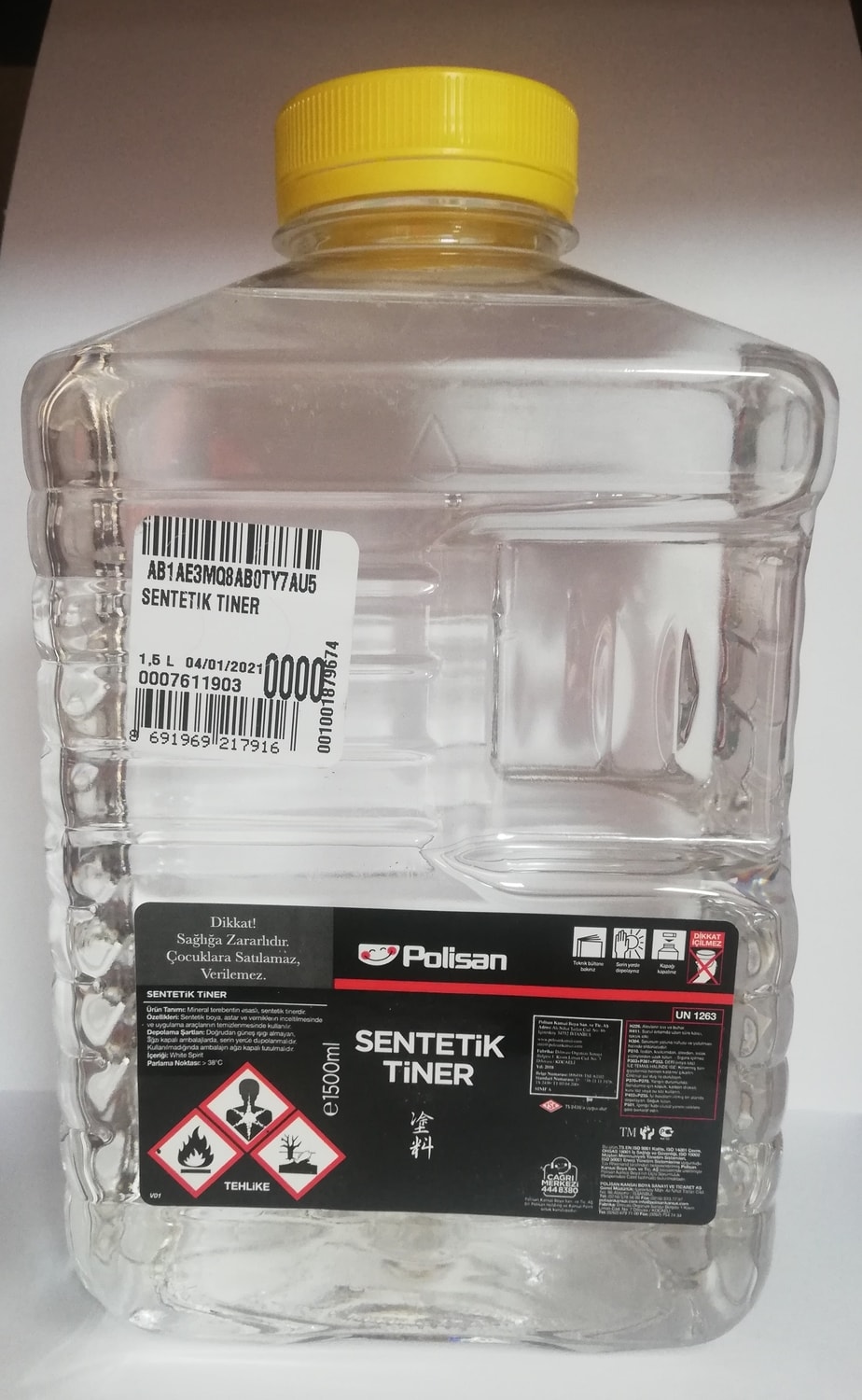 Sentetik Tiner 1.500 ml