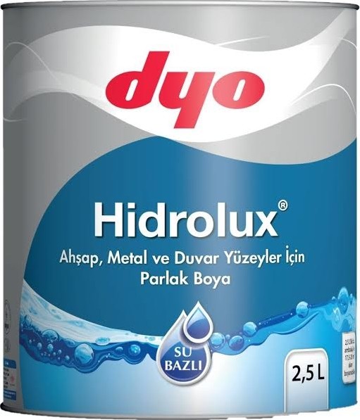 Hidrolux Ahşap Metal ve Duvar Yûzeyler Için Parlak Boya