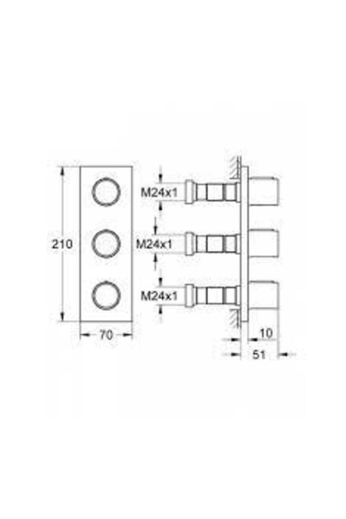 Grohtherm F Üç Noktadan Akış Kontrollü Kumanda - 27625000