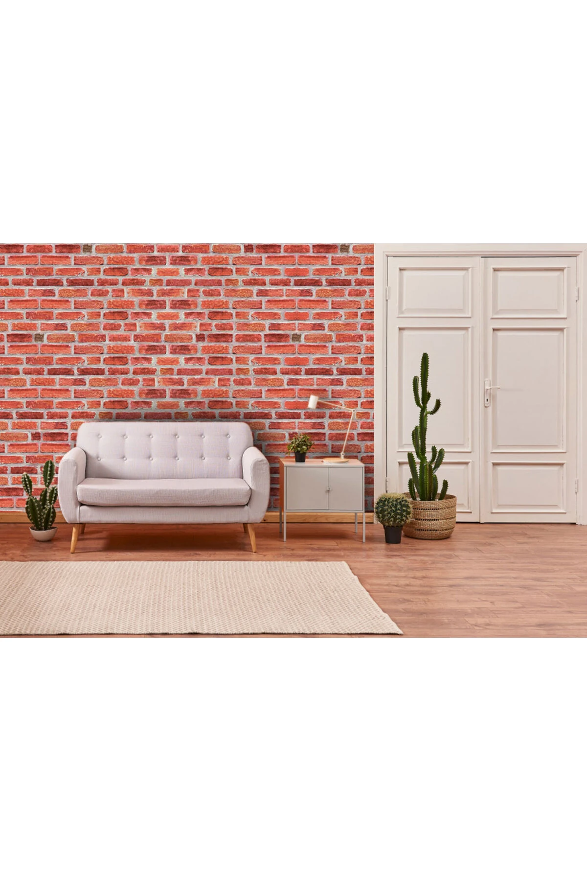 5 Adet (2,5M2) X Tuğla Desenli 3 Boyutlu Renkli Strafor Köpük Duvar Kaplama Paneli (BR-503)