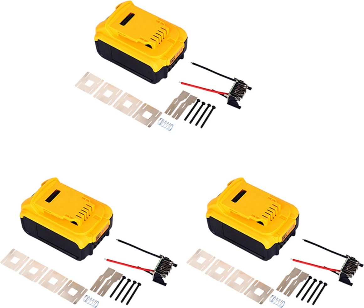 3x Li-Ion Plastik Kasa Pcb Şarj Koruma Devre Kartı Kabuğu Dewalt 18V 20V Li-Ion Için (Yurt Dışından)