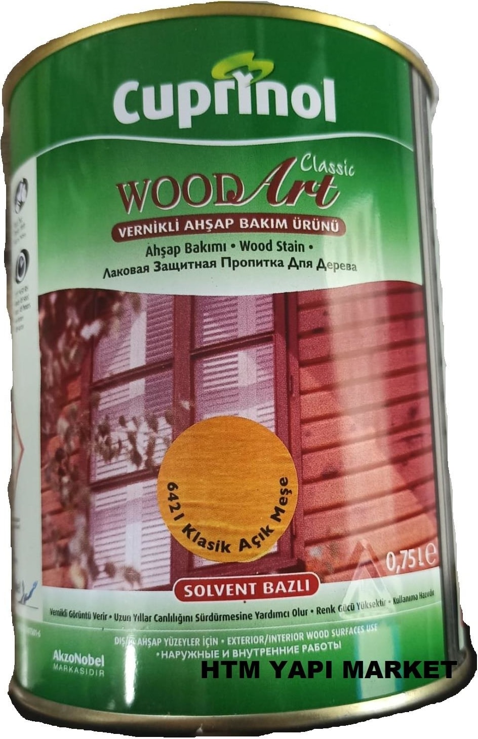 Kalite -  Cuprinol Ahşap Koruyucu Vernik (( Açık Meşe)) 0.75 Lt Parlak