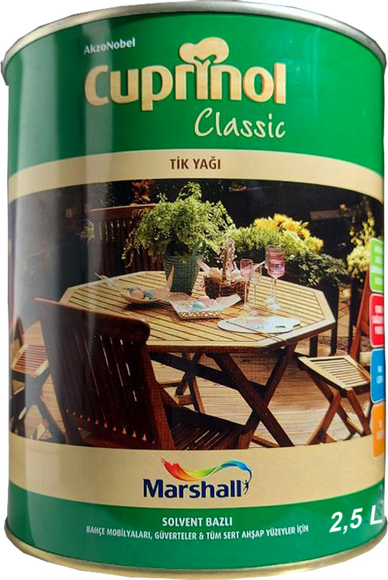 Cuprinol Classıc Tik Yağı 2,5 Lt. 3,5 kg