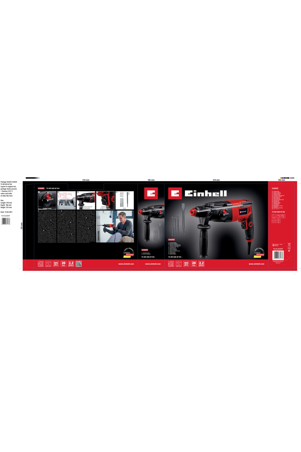 Tc-rh 620 4f Kit, Kırıcı Delici - 4257992