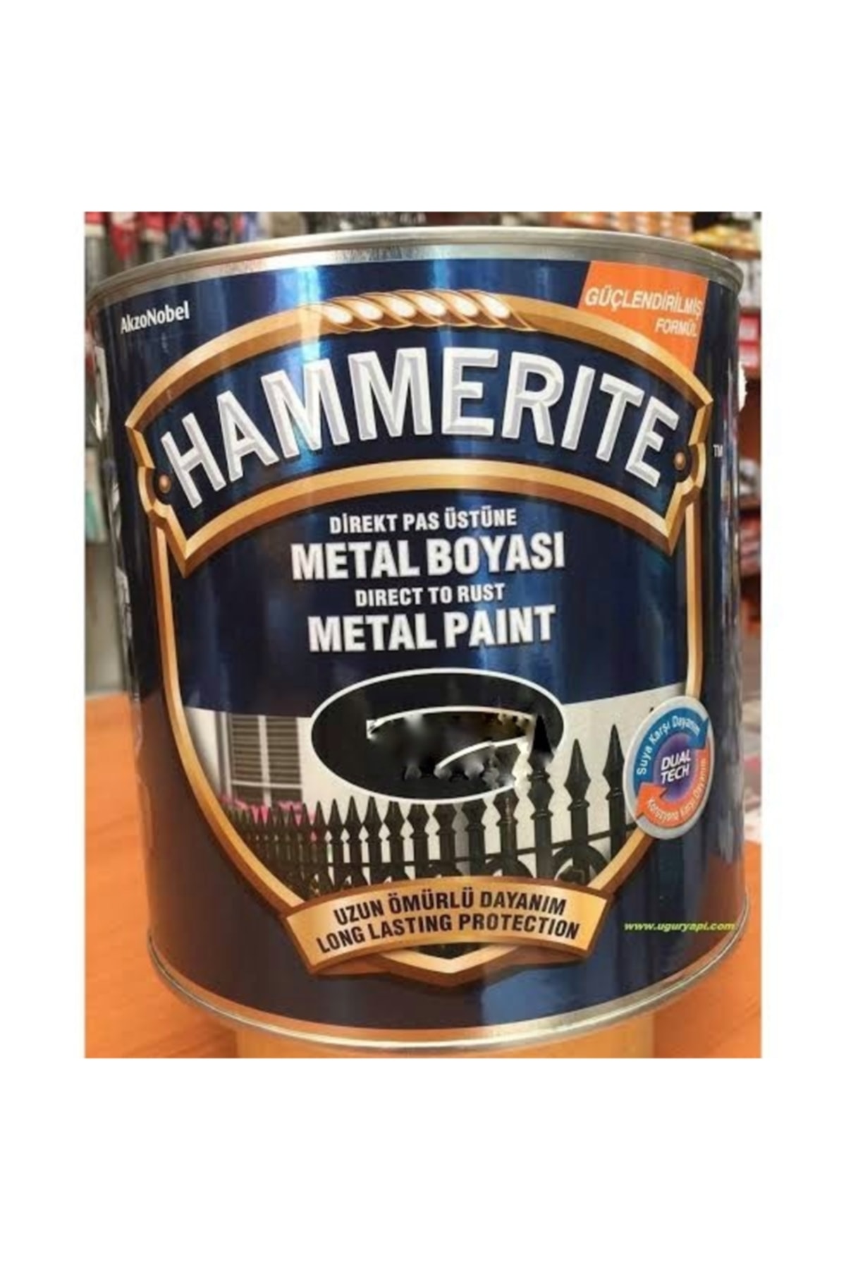 Hammerite Direk Pas Üstü Pürüzsüz Metal Boyası 2.5 Lt