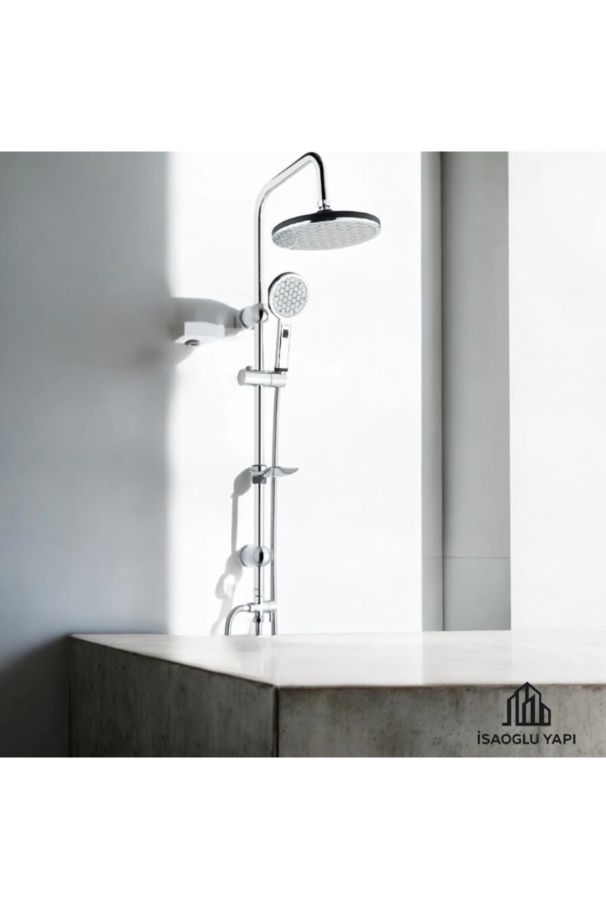 Duş Başlığı Dubai Yuvarlak Tasarım Duş Seti Tepe Yağmurlama Paslanmaz Pirinç