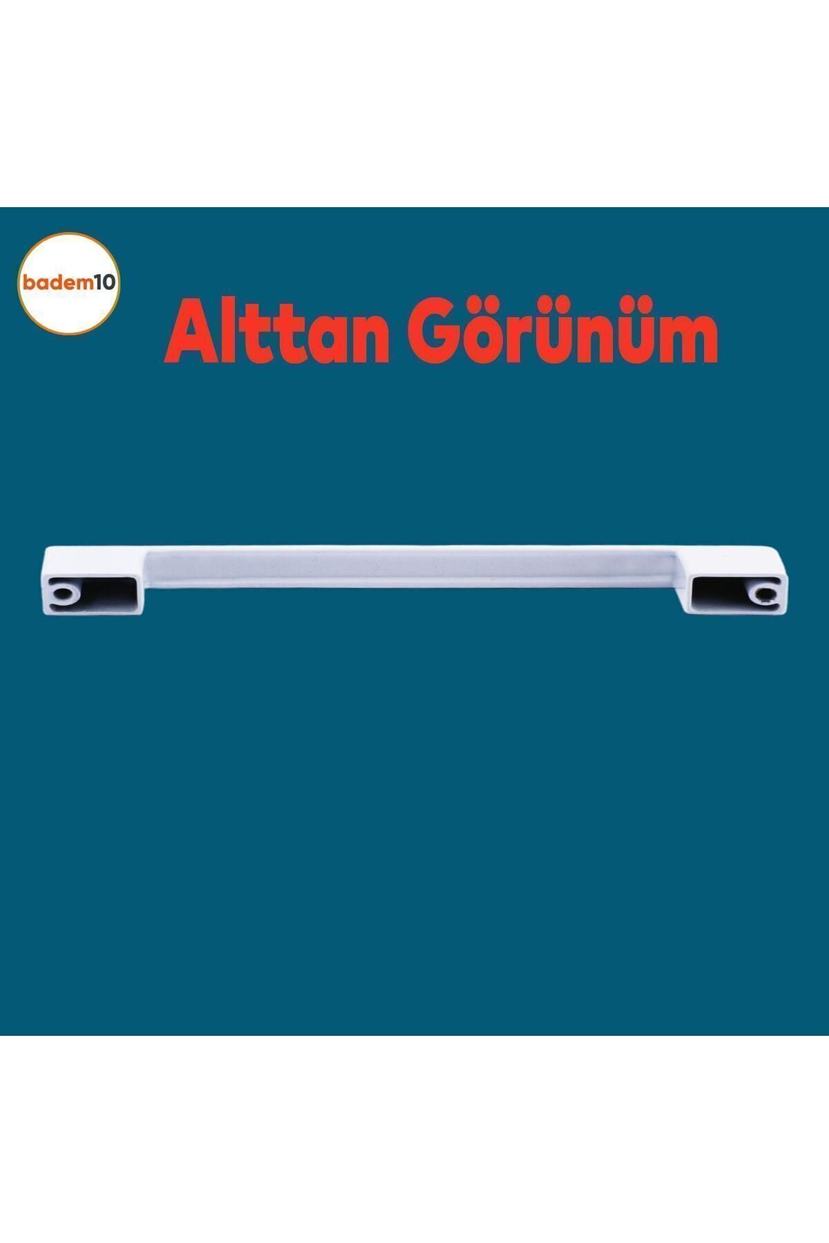 BADEM10 Gölcük Düz Mobilya Mutfak Dolap Çekmece Dolabı Kapak Metal Kulpu Kulbu Kulpları Beyaz 128 Mm-12.8 Cm