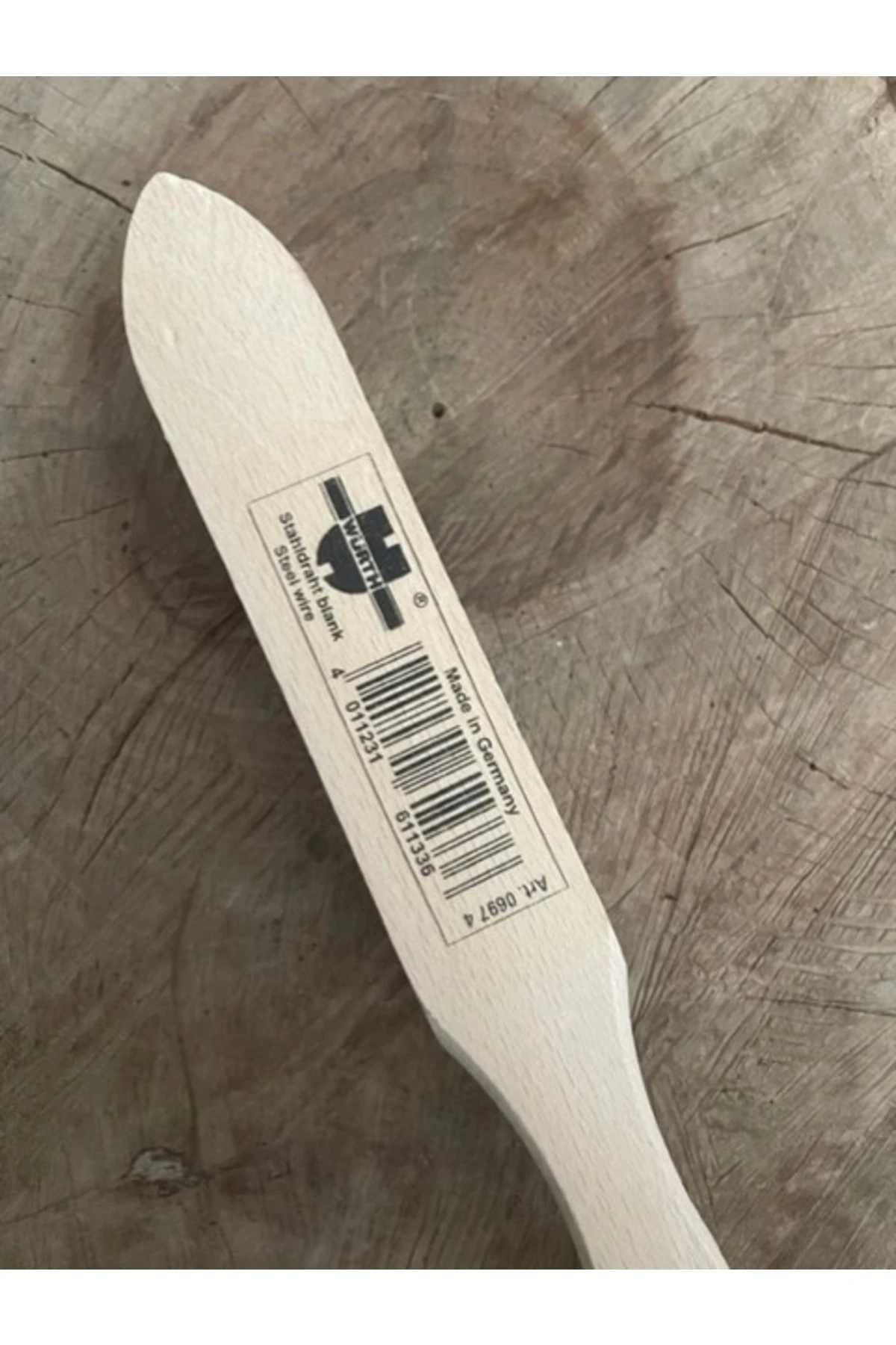 Tel Fırça Yüzey Temizleme Fırçası Ahşap Saplı Tel Fırça 280mm