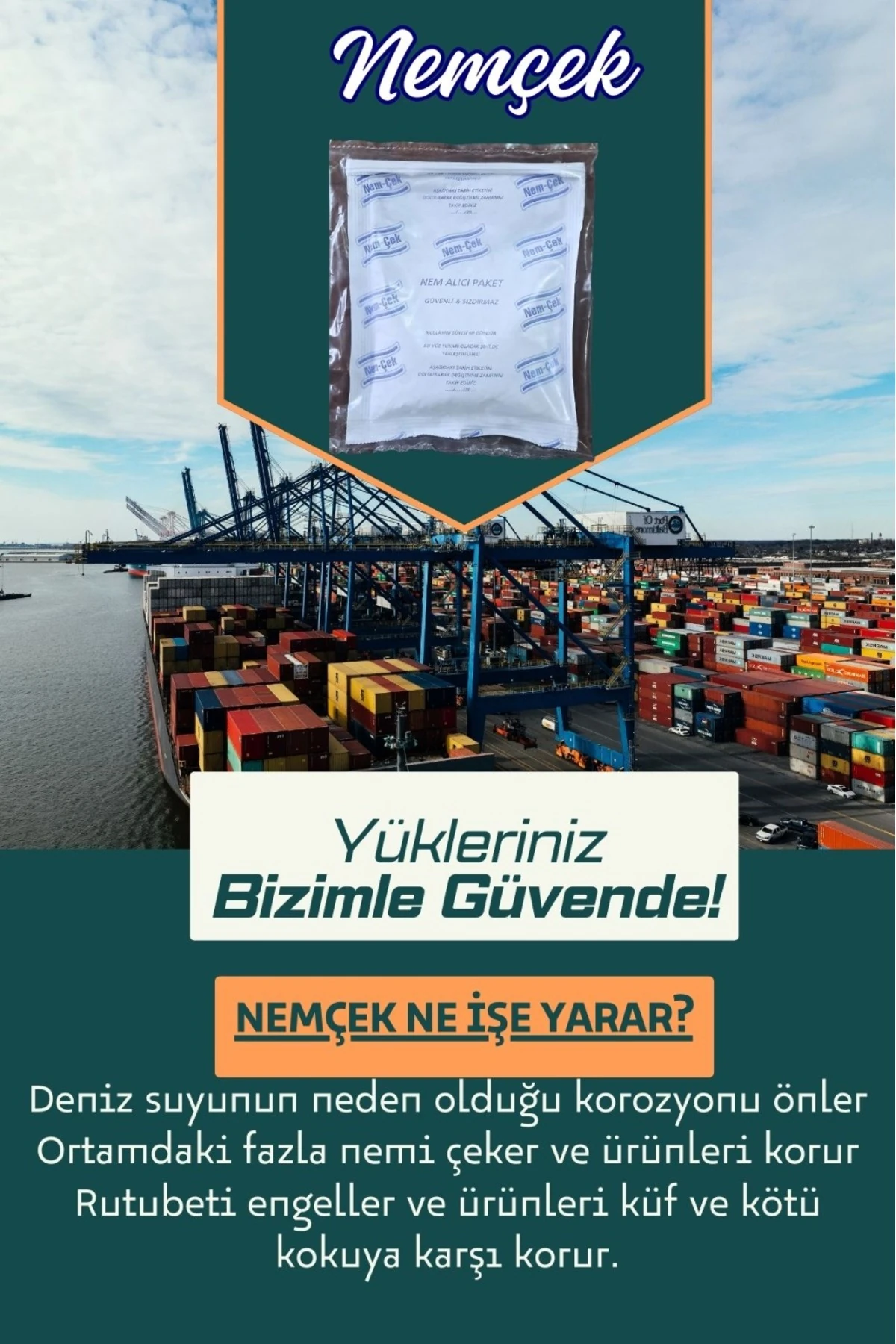 Ev Nemçek, Nem Alıcı Tutucu Rutubet Giderici Önleyici Korozyon Önleyici Koku Giderici 250 gr 1 Paket