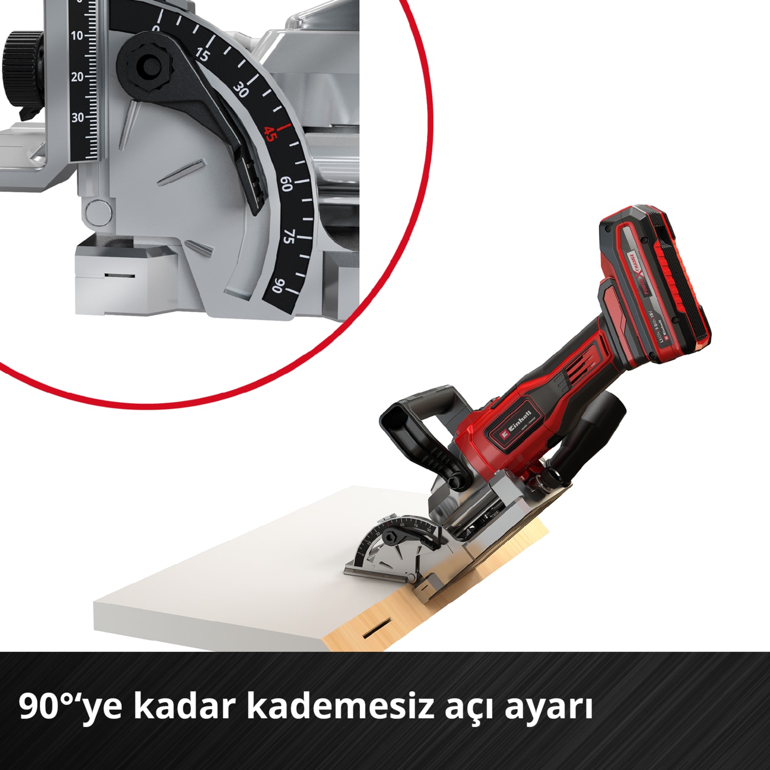 EİNHELL Akülü Yassı Dübel Frezesi TE-BJ 18 Li-Solo Power X-Change (18 V, Li-Ion, Kademesiz Açı/Yükseklik Ayarı, 6 Kademeli Derinlik Ayarı, Akü ve Şarj Cihazı Dahil Değildir) - 4350630