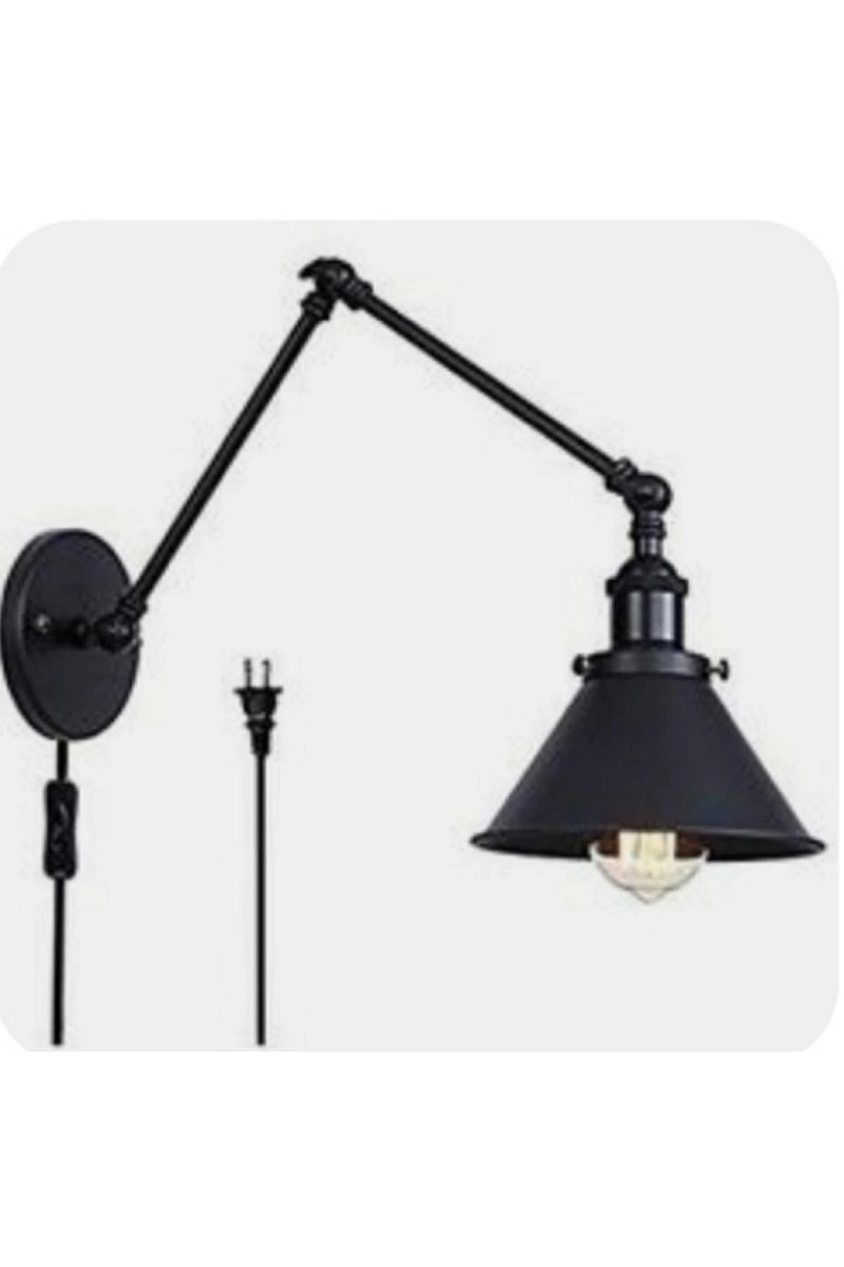 Retro Rustik Anahtarlı Fişli Akrobatik Aplik