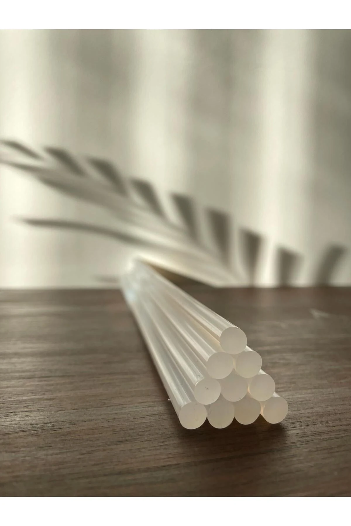 Ince Sıcak Mum Çubuk Silikon 7,4 Mm 30 Cm 10 Adet