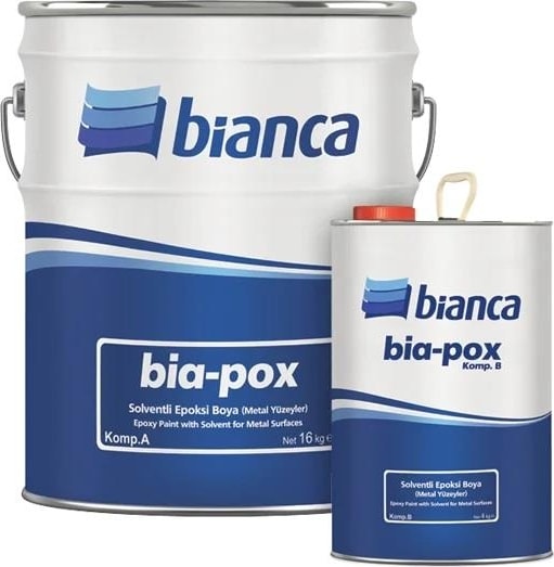BİANCA  Bia-Pox Solventli Epoksi Son Kat Metal Boyası 20 kg Beyaz