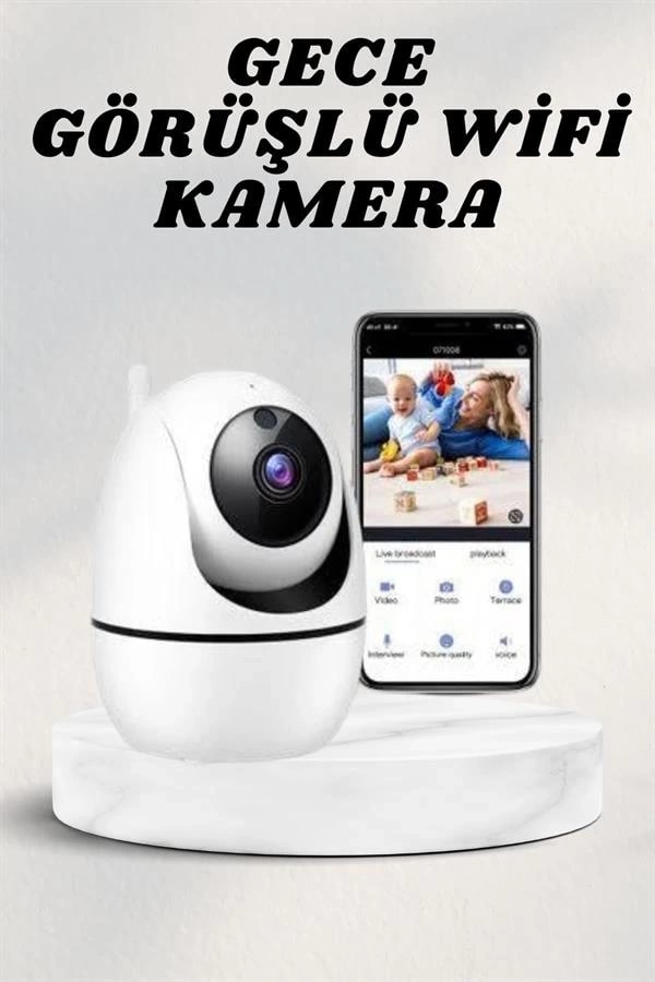 Wifi Kamerası Kablosuz Wifi Güvenlik Kamerası (Kopya)