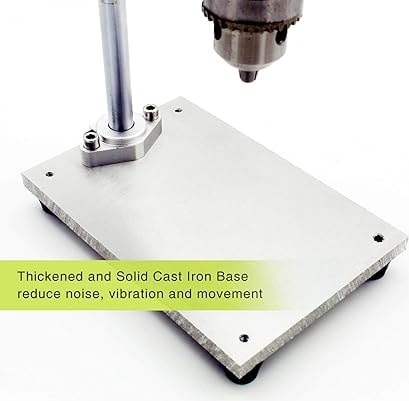 Mini Matkap Pres Tezgahı Elektrikli Tezgah Delme Makinesi Chuck 1.5-10MM 100W Küçük Tezgah Matkap Dıy Saf Alüminyum Küçük Tezgah Matkap Yüksek Hassasiyetli Youmaxe