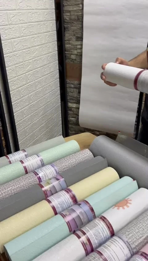 50x280 Cm (1,4M2) Keten Grisi Kendinden Yapışkanlı Duvar Kağıdı Dokulu Esnek Silinebilir