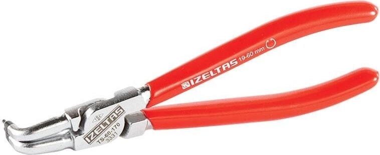 Izeltaş Iç Segman Pense Yaysız Eğri 210 MM-3331
