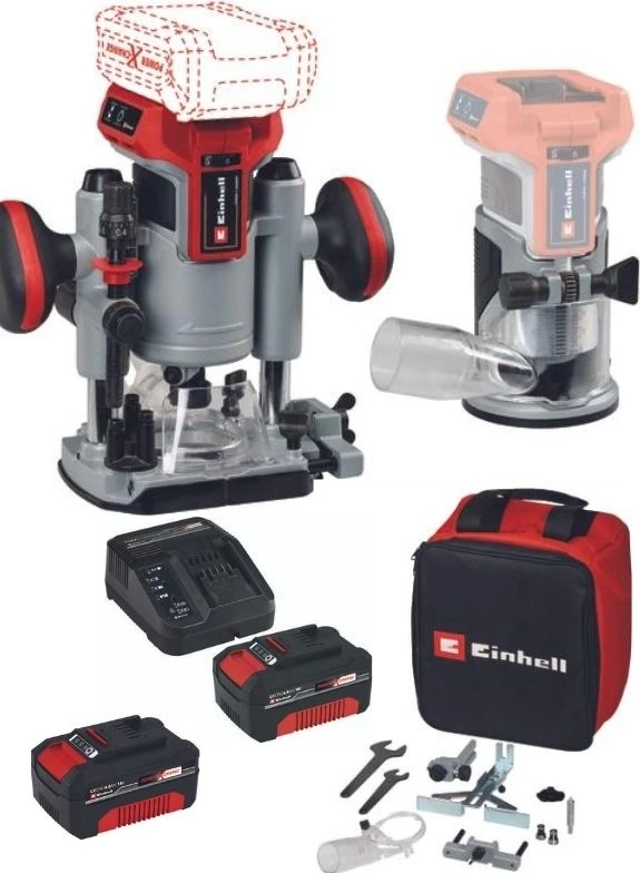 Tp-Ro 18 Set Li Bl 2X4.0AH Akülü Kömürsüz Freze