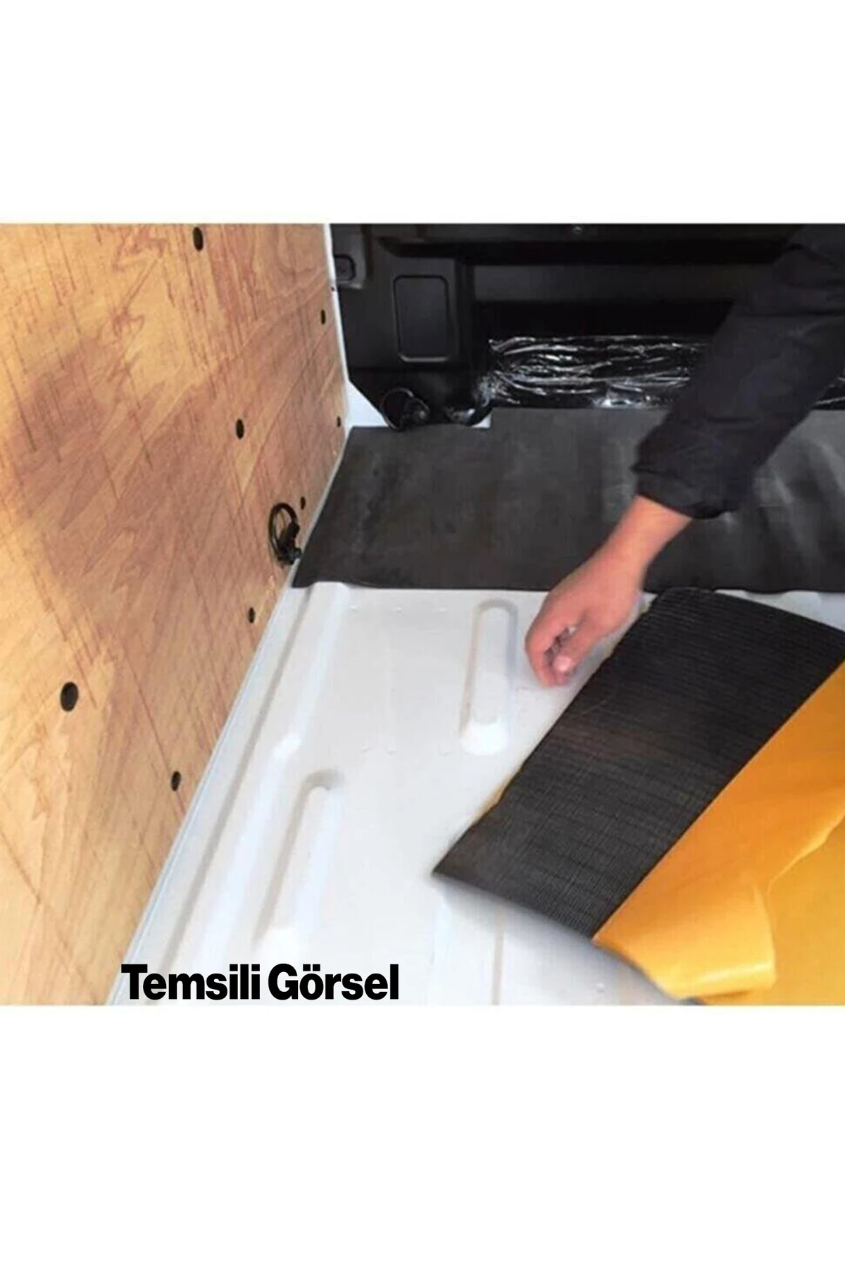 (5 MM EN:100 CM X 1 MT) Yapışkanlı Oto Araç Motor Ses Isı Yalıtım Izolasyon Bandı Kauçuk Sünger