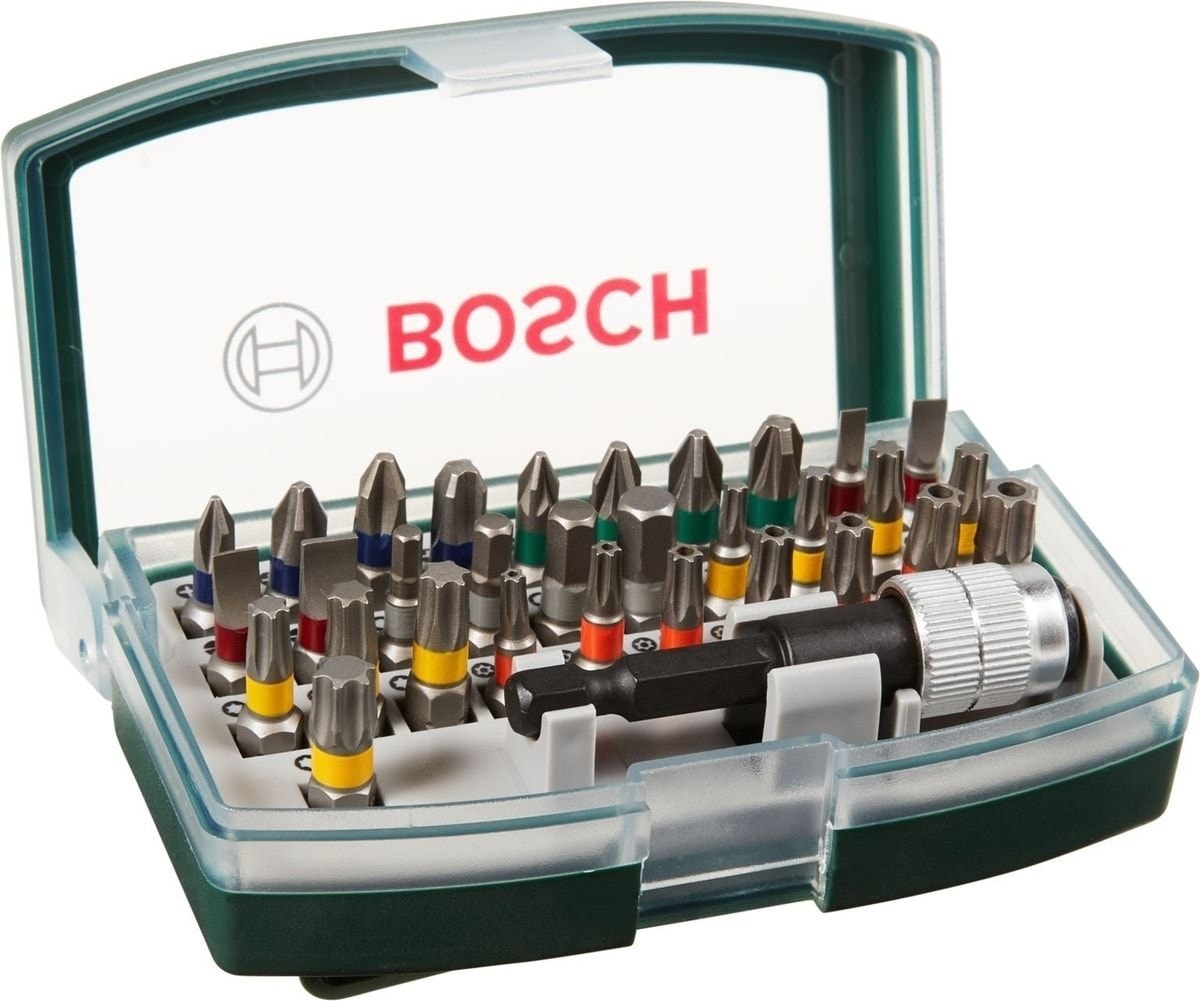 BOSCH Şarjlı Tornavida Go 2 Akülü Vidalama Şarjlı Matkap + 32 Parça Vidalama Ucu Seti