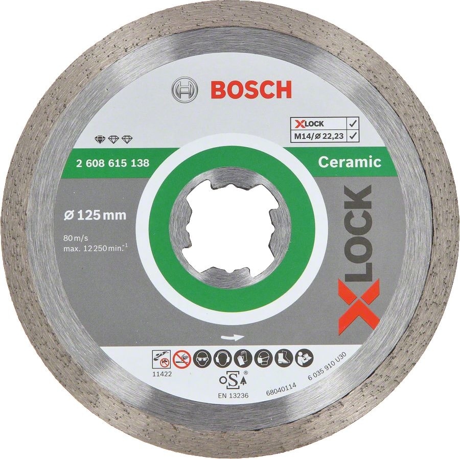 BOSCH - X-Lock - Standard Seri Seramik Için Elmas Kesme Diski 125 mm