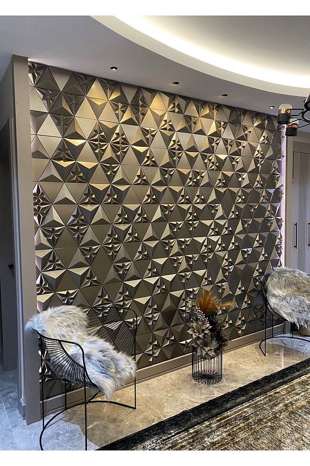 Nava 3 Boyutlu Dekoratif Duvar Paneli (-VİZON-) (1M2)