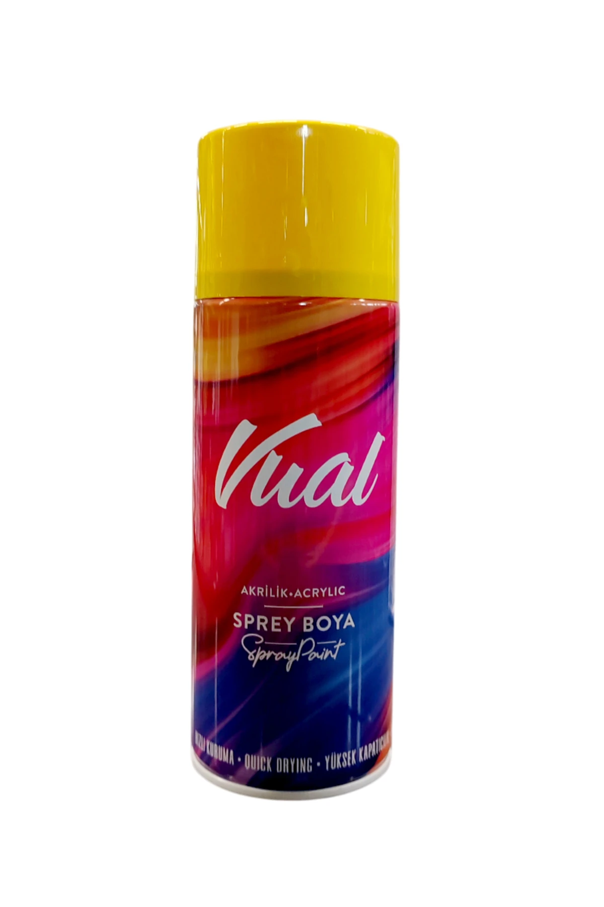 Vual Akrilik Parlak Sarı Sprey 400 ml - RAL 1018