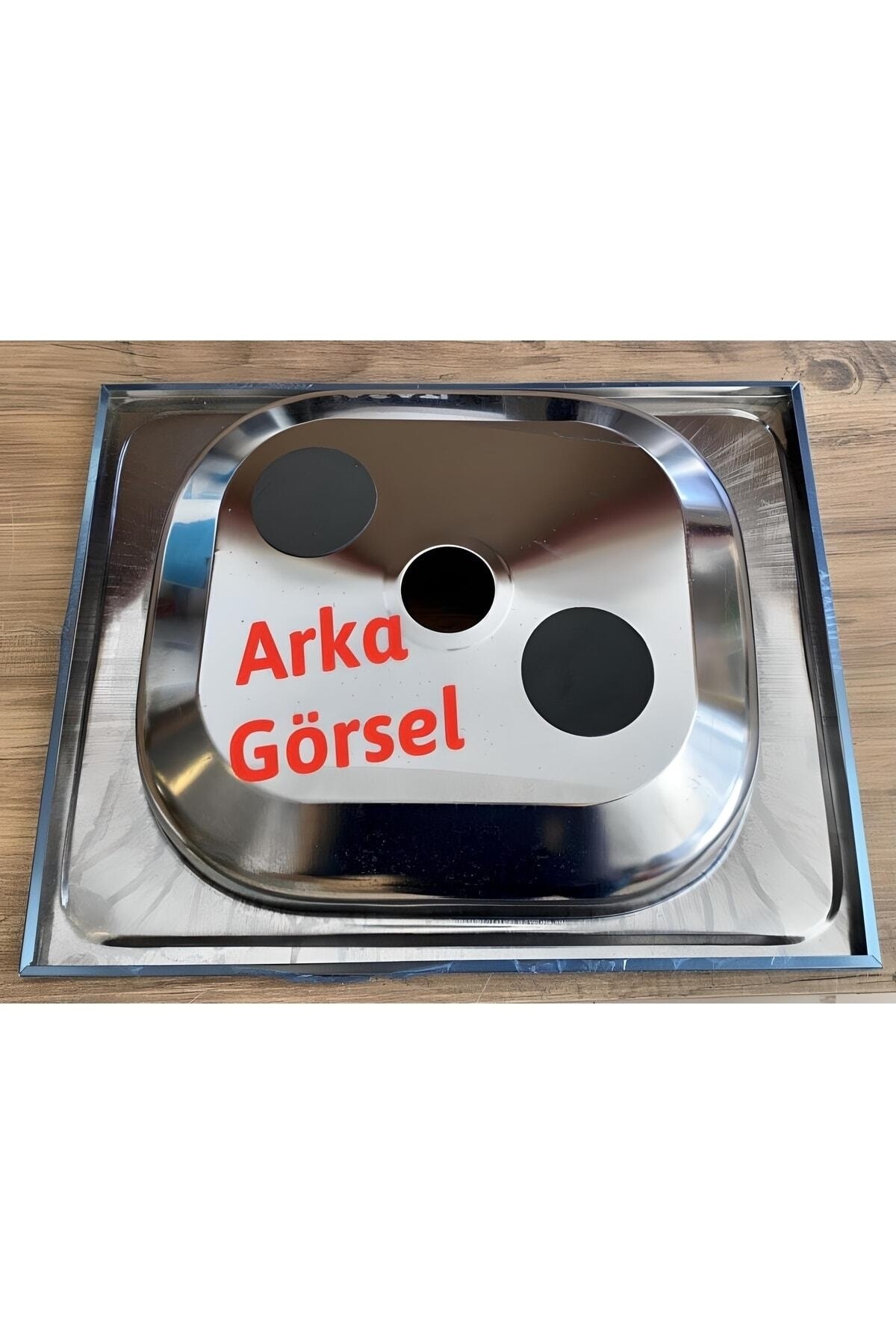 40x50 Cm Paslanmaz Krom Evye (İNCE KROM) ( Daire Içi Mutfak Tezgahlarına Uyumlu Değildir.)