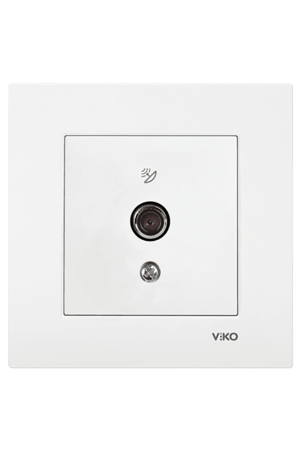 Viko Karre Uydu Prizi F Konnektörlü Geçişli 10dB Beyaz (Çerçeve Dahil) 90967038