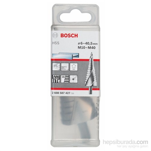 BOSCH - Kademeli Matkap Ucu Hss - M10-M4, 10,0 Mm, 125,5 Mm