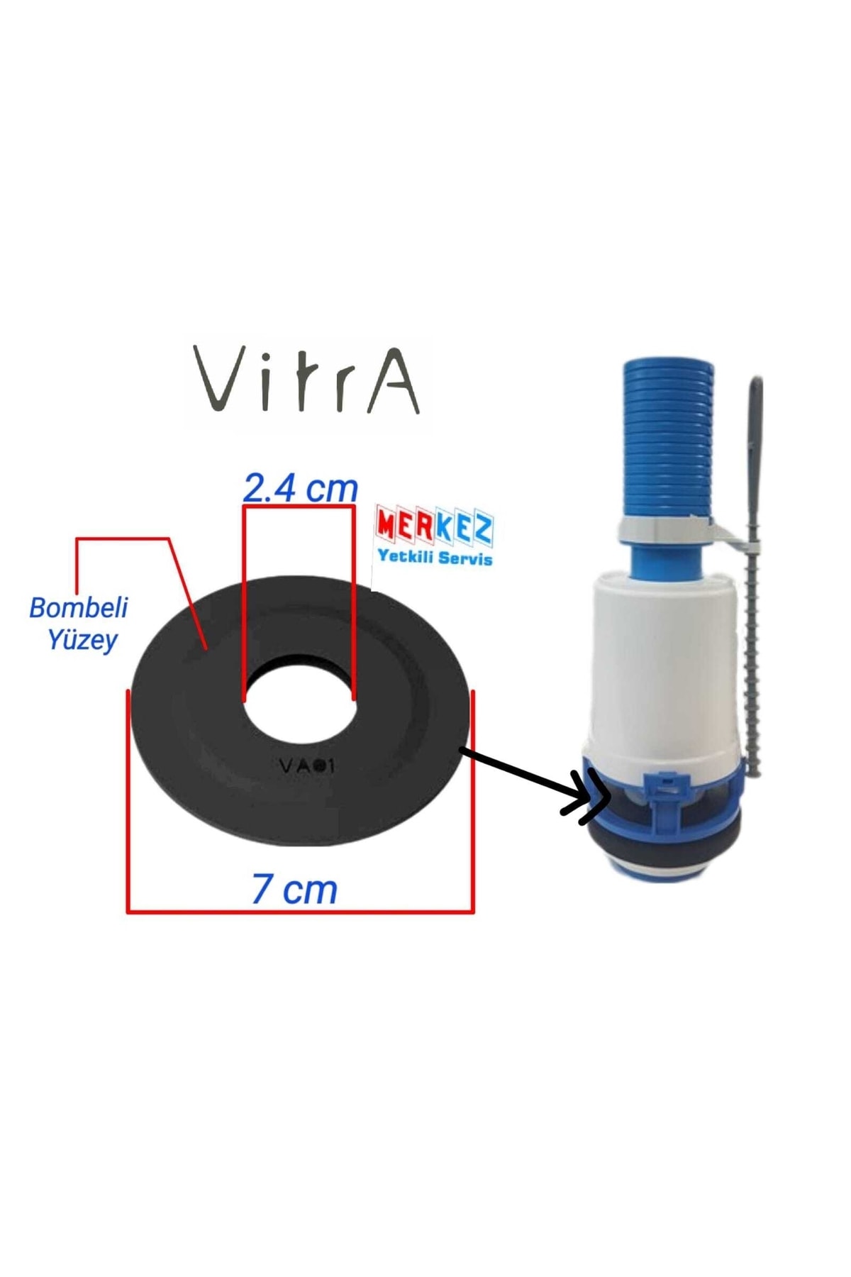 Rezervuar Klozet Iç Takımı Boşaltma Grubu Contası