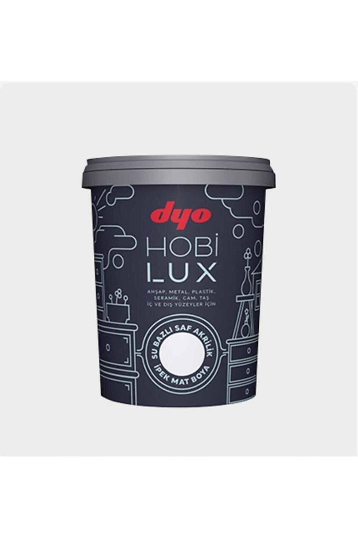 Su Bazlı Saf Akrilik Ipek Mat Boya Beyaz