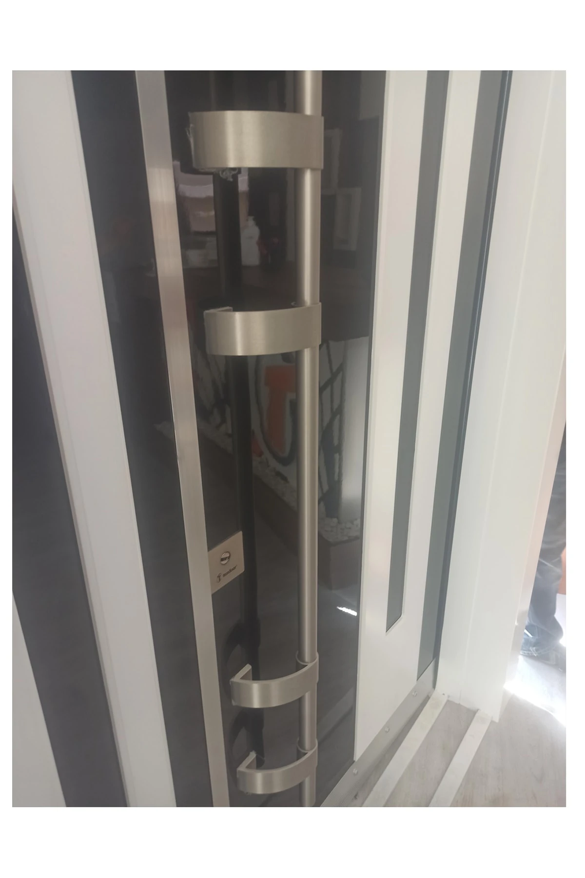 Beyaz Çelik Kapı Çelik Kapı Modelleri Beyaz Renk Kasalı Villa Kapısı Bina Giriş Kapısı Sağaçılım