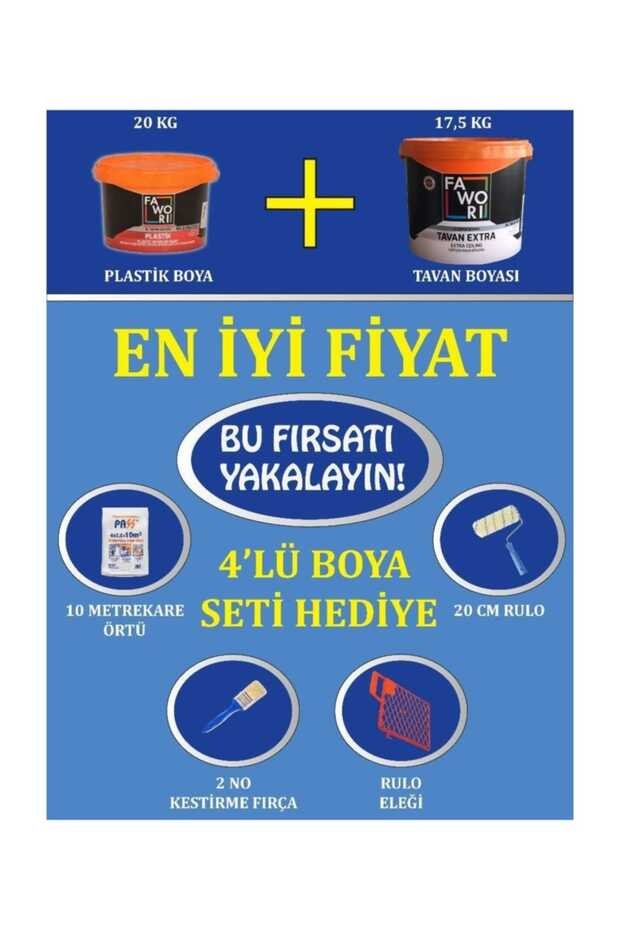 20 Kg Plastik Boya+17.5 Kg Tavan Extra+Hediye Rüzgar
