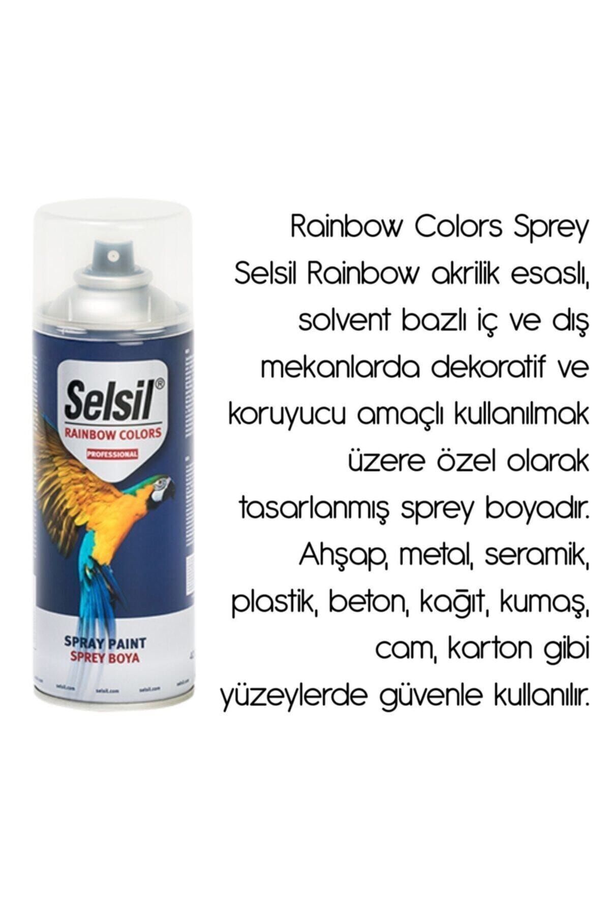 SELSİL Siyah Akrilik Sprey Boya 400ml